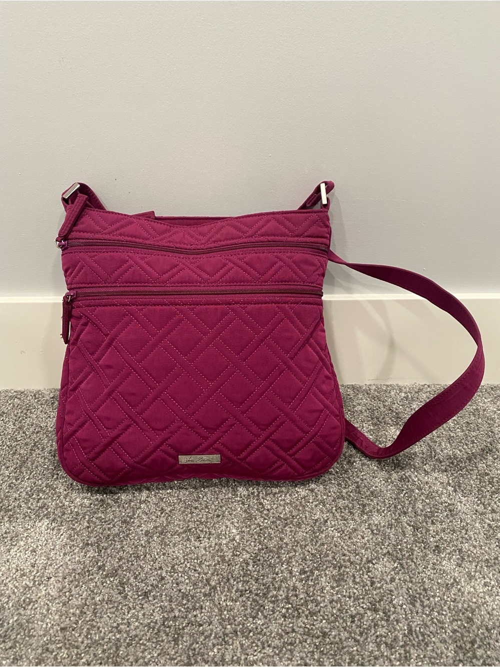 Vera Bradley Quilted “Elderberry” Lightweight Hipster Shoulder Crossbody Bag